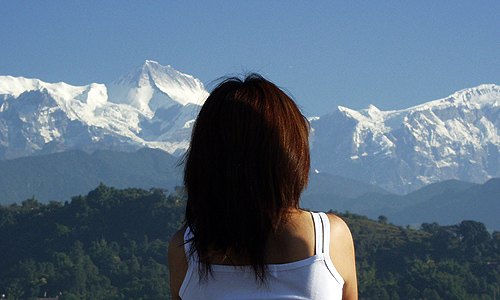 ヒマラヤ連峰がくっきり身近に･･･ネパール滞在日記より