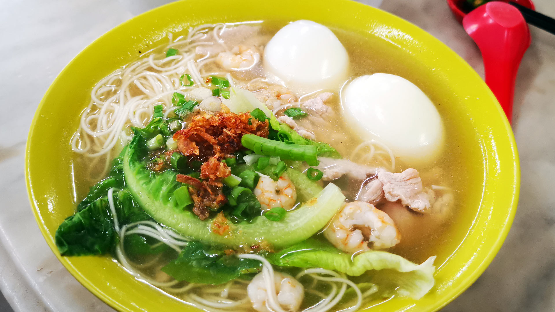 ロングライフヌードル 【长寿面】long life noodle soup（Longevity Birthday Noodles）